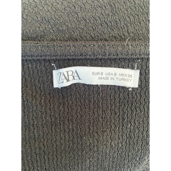 Zara Black Short Sleeve Shirt - Picture 3 of 3